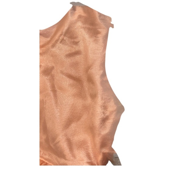 Peach Tulle Flower Girl Dress (Enfance, Size 16) - Picture 6 of 6